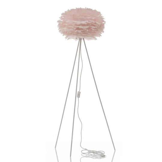 UMAGE Eos medium golvlampa rosa tripod vit