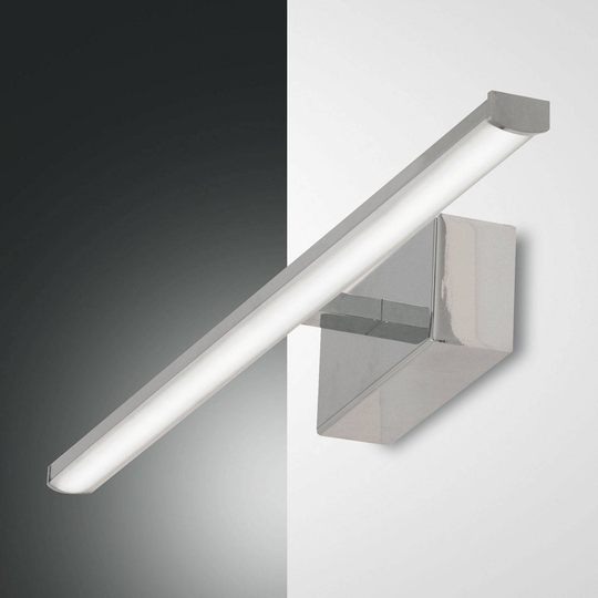 LED-vägglampa Nala, krom, bredd 50 cm