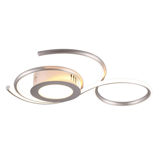 LED-taklampa Jive 50 cm, nickel