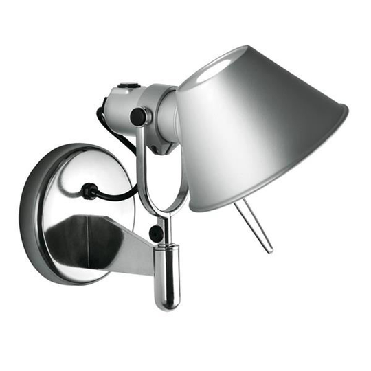 Artemide Tolomeo Faretto Vägglampa Uten Strömbrytare
