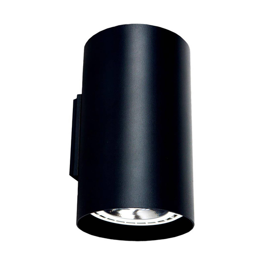 Vägglampa Tube av aluminium up and down svart