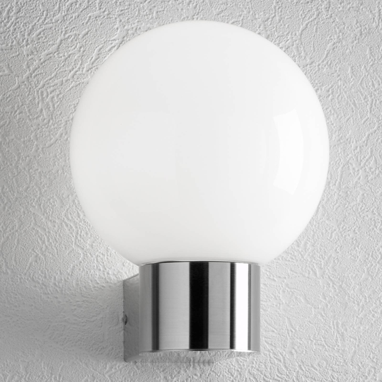 Utomhusvägglampa Kekoa rostfritt stål, utan sensor