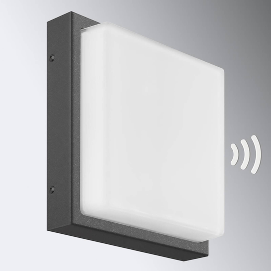 Vägglampa Ernest E27 med rörelsesensor grafit