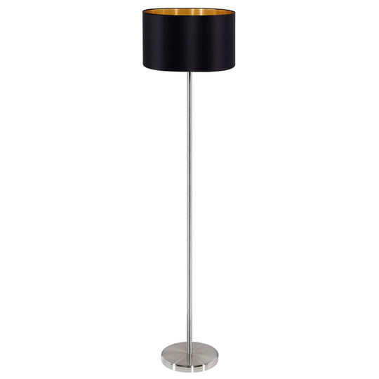 Ädel textil-golvlampa Maserlo