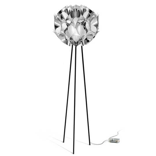 Slamp Flora - designergolvlampa, silver