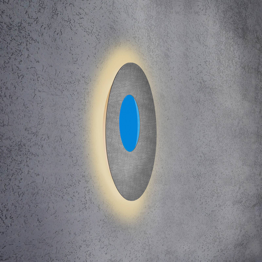 Escale Blade Open LED-vägglampa RGBW betong Ø59 cm