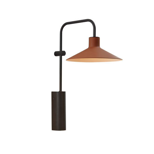 Bover Platet A02 vägglampa E14 brytare terrakotta