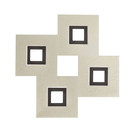 GROSSMANN Karree 4 lampor 50x50 cm pärlglans svart