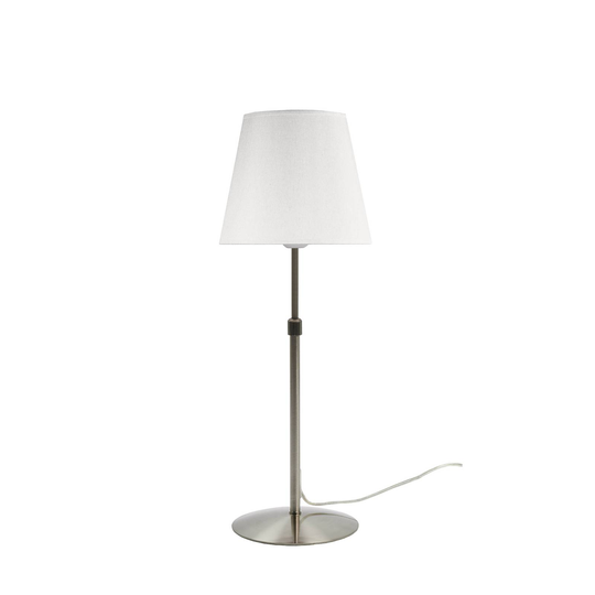 Aluminor Store bordslampa, aluminium/vit