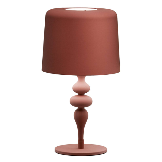 Bordslampa Eva TL1 M, höjd 53 cm oxidröd