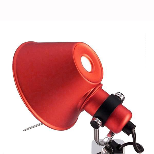 Artemide Tolomeo Micro Pinza Vägglampa Klämma Röd