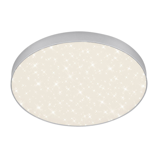 LED-taklampa Flame Star, 840 Ø 38,7 cm, silver