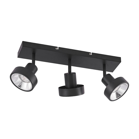 Lindby Ignacio taklampa, 3 lampor svart