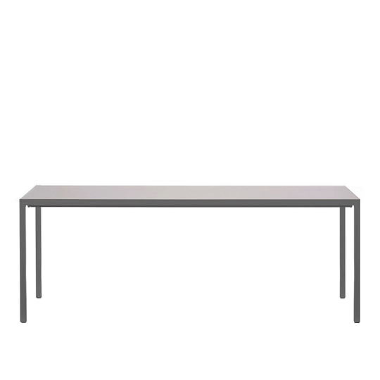 Extension Table 90x200, Fenix Matt Medium Gray, Medium Gray frame, One