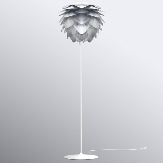 UMAGE Silvia medium golvlampa stål