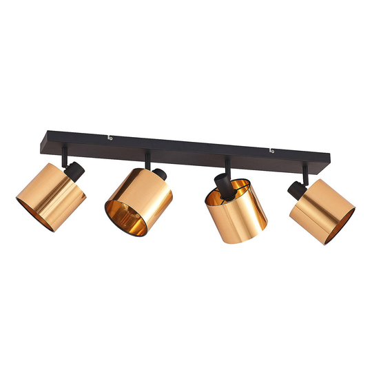 Lindby Joudy taklampa, 4 lampor, ljust brons
