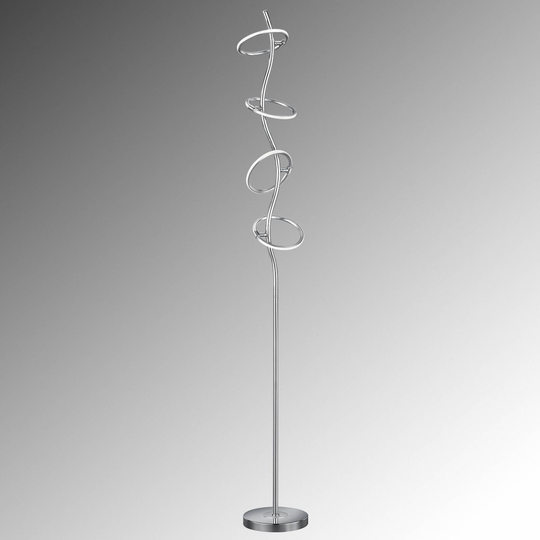 LED-golvlampa Olympus med dimmer, 4-flammig