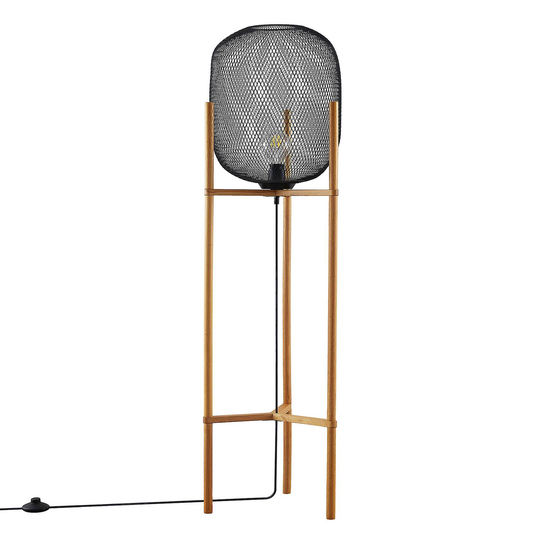 Lindby Djuna burgolvlampa med trästativ