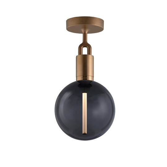 Buster + Punch Forked mässing/glas rök Ø 20cm