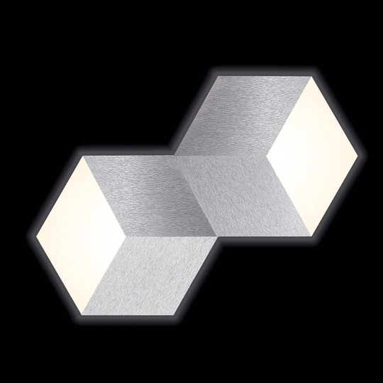 GROSSMANN Geo LED-vägglampa 2 ljuskälla