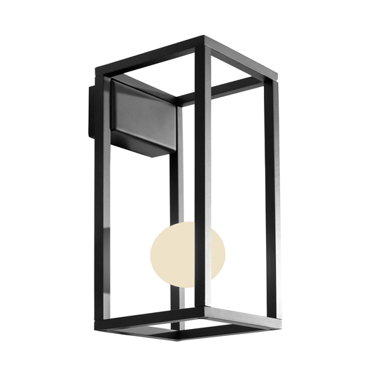 Karman Abachina LED-vägglampa 1 lampa IP44 svart