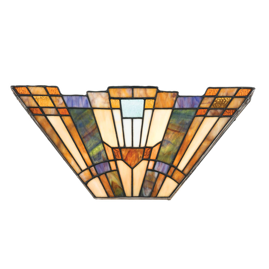 Vägglampa Inglenook med färgglatt glas
