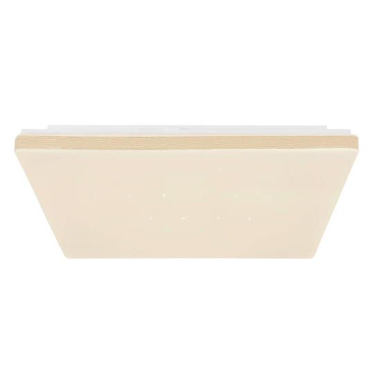 LED-taklampa Ully smart Tuya CCT träoptik