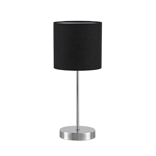 Lindby Leokadia bordslampa, krom svart
