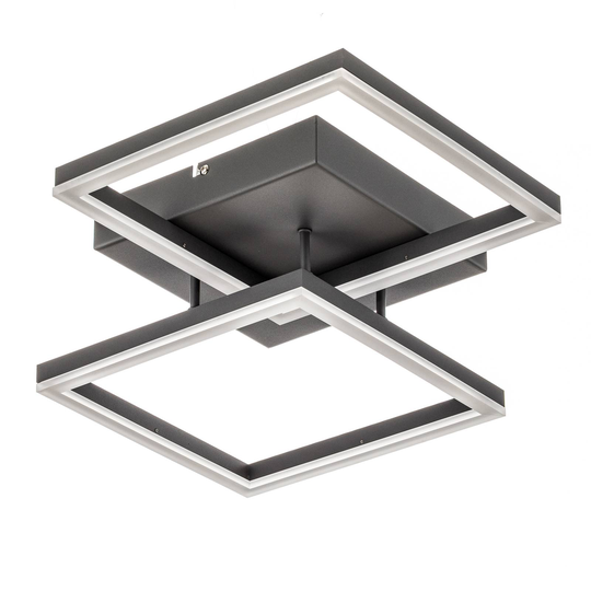 LED-taklampa Bard 45 x 45 cm, 2 lampor, antracit