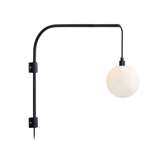 Vägglampa Buddy, svart