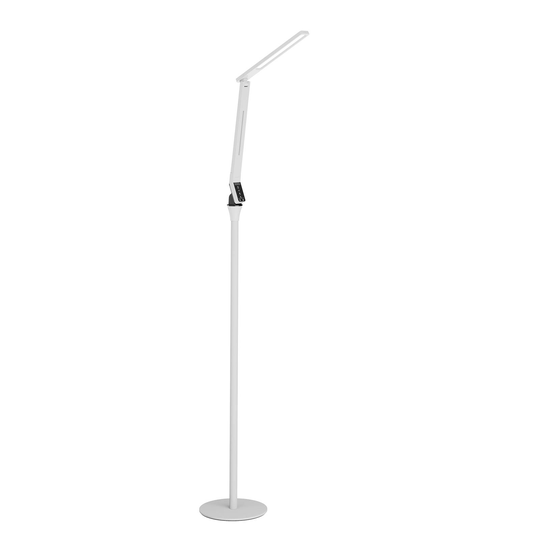 Arcchio Liano LED-golvlampa, dimbar i vitt