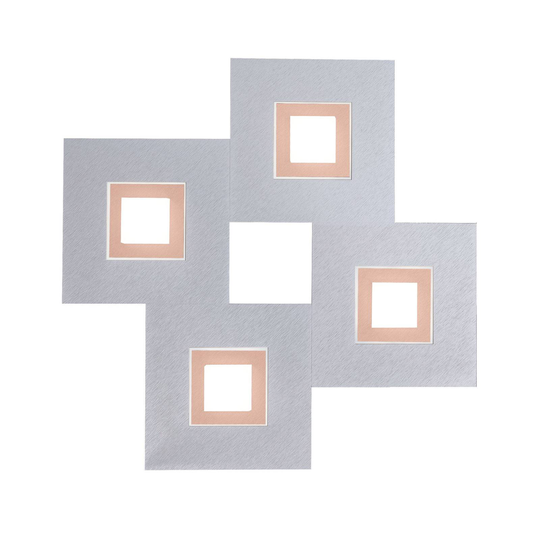 GROSSMANN Karree 4 lampor 50x50cm aluminium koppar