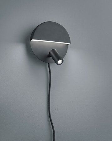 Mario LED Vägglampa Svart