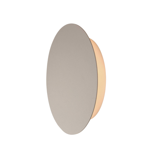 Escale Blade LED-vägglampa, taupe, Ø 24 cm
