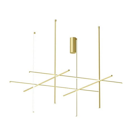Flos Coordinates C4-L Taklampa Guld