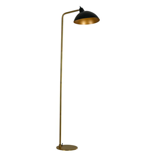 Dyberg Larsen Futura golvlampa mässing/svart