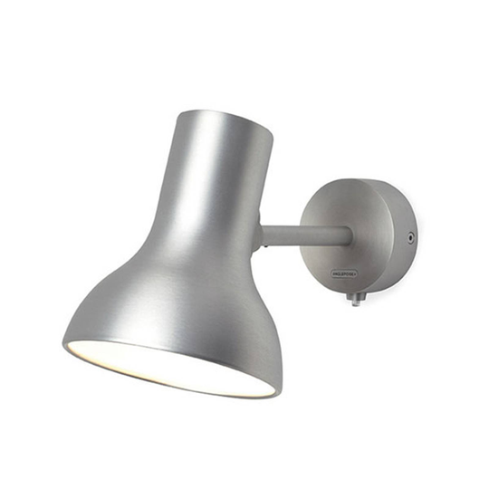Anglepoise Typ 75 Mini Metallic vägglampa, silver