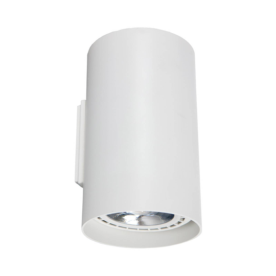 Vägglampa Tube av aluminium up and down vit