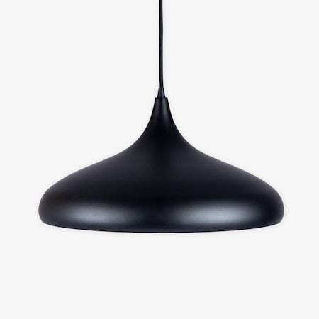 Taklampa Ø40x20 cm Metall Svart