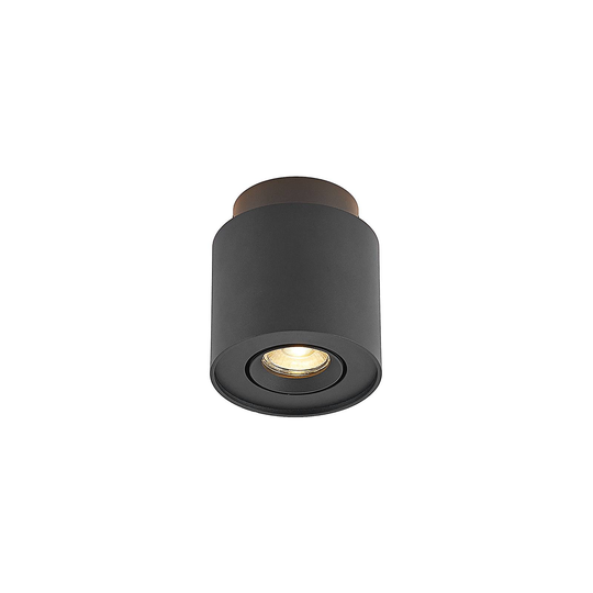 Arcchio Walisa LED-taklampa, rund, svart
