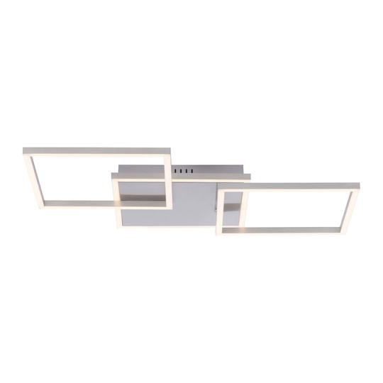 LED taklampa Iven, stål, 75x45 cm