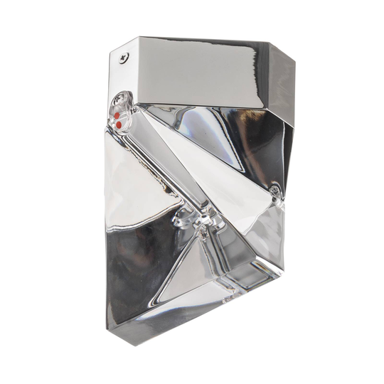 Fabbian Tripla – LED-kristalltaklampa, aluminium