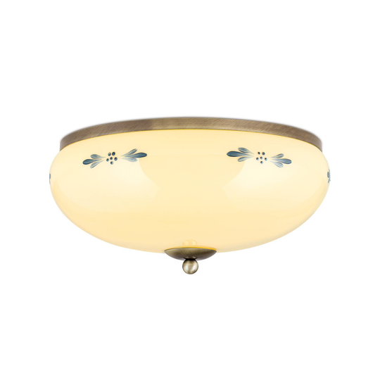 Taklampa Landhaus Patina champagne blå Ø 35 cm