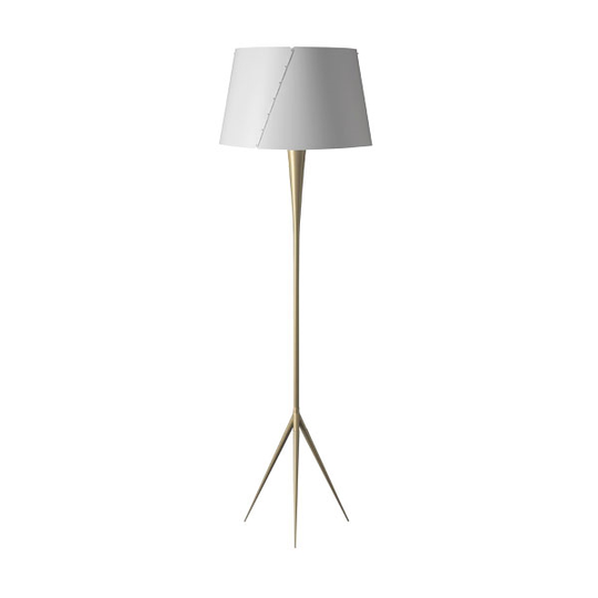 TATO De-Lux B4 Golvlampa Guld & Matt Vit