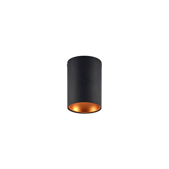 Arcchio Hinka taklampa, rund, ca 14 cm, svart