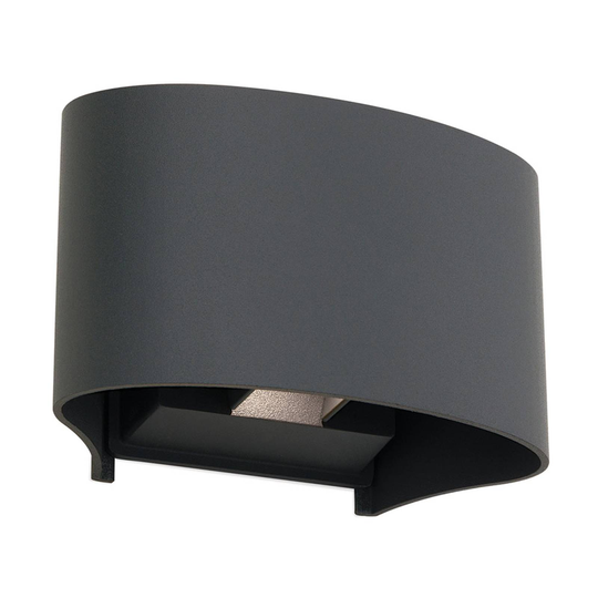 LED-utomhusvägglampa Greta, up/down, antracit