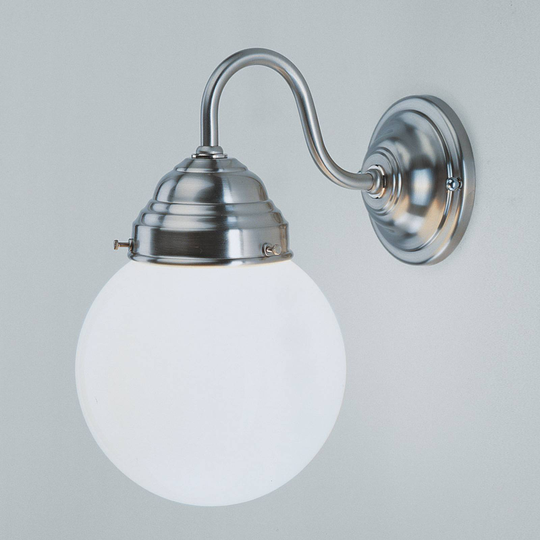 Vägglampa Larry matt nickel