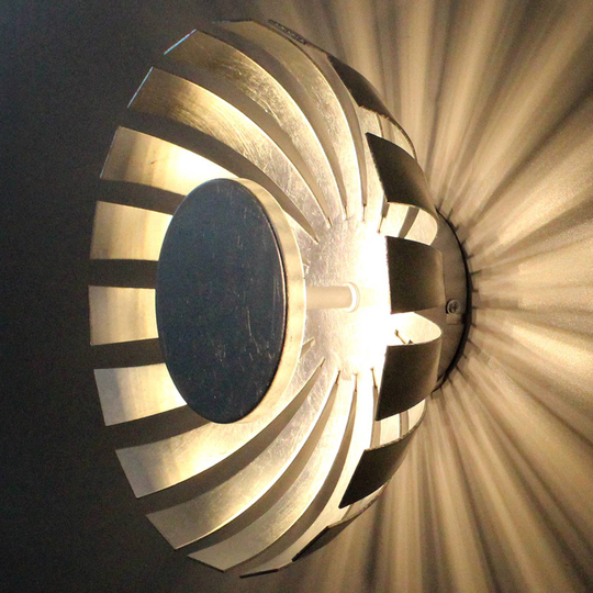 LED-vägglampa Flare Large, silver