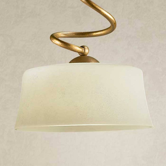 Hänglampa Alessio med 1 lampa, scavoglas