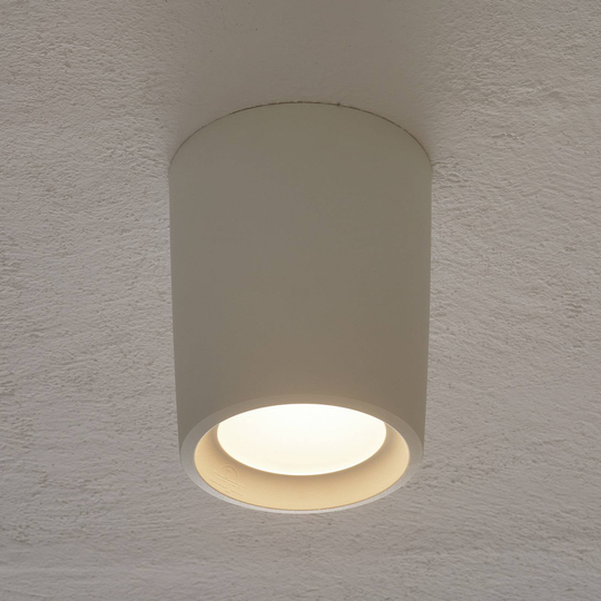 Ytmonterad downlight Livia Ø18cm vit/frostad